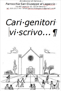 Cari genitori vi scrivo